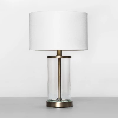 Fillable Accent With USB Table Lamp Brass - Threshold - Image 6