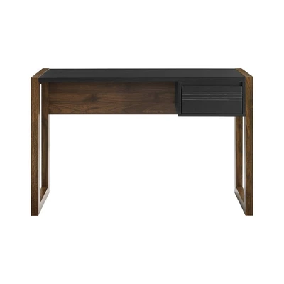 Claudine Chic Two-Tone Writing Desk With Grooved Drawer - Saracina Home - Image 3