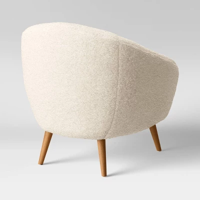 Odilia Rounded Accent Chair Cream - Threshold™ - Image 2