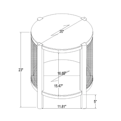 Portola Hills Woven Accent Table - Threshold™ Designed With Studio McGee - Image 8