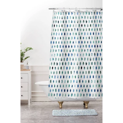 Ninola Design Color Palette Shower Curtain Blue - Deny Designs - Image 2