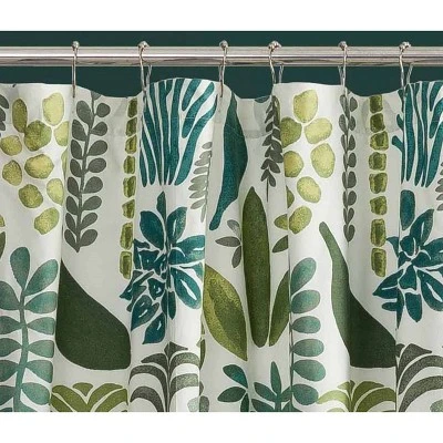 Jardin Shower Curtain Green/Blue - Jungalow By Justina Blakeney - Image 3