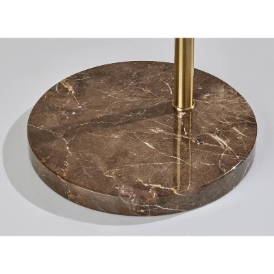Adler Arc Floor Lamp Antique Brass - Adesso - Image 6