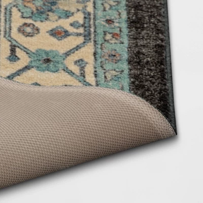 Distressed Geometric Tufted Area Rug Green - Threshold™ - Image 3