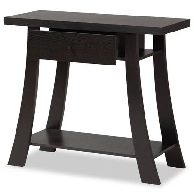 Herman Wood 1 Drawer Console Table - Baxton Studio