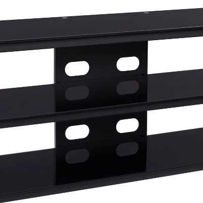 Travers Open Shelves TV Stand For TVs Up To 82" Black - CorLiving - Image 4