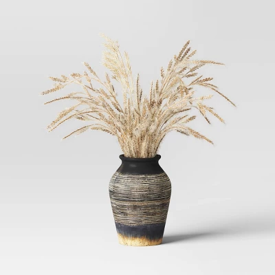 Grass Arrangement In Ceramic Pot Black - Threshold™ - Image 4
