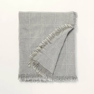 Textured Grid Lines Dobby Throw Blanket - Hearth & Hand™ With Magnolia - Image 7