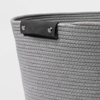 17'' Coiled Rope Tapered Basket Gray - Brightroom™ - Image 2