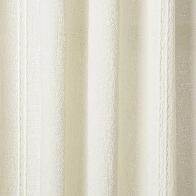 Tonal Texture Curtain Panel Sour Cream - Hearth & Hand™ With Magnolia
