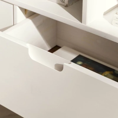 Cara Mid-Century Modern 3 Drawer Corner TV Stand For TVs Up To 58" - Saracina Home - Image 10