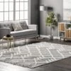 NuLOOM Wylde High Low Soft Shaggy Diamond Moroccan Tassel Area Rug