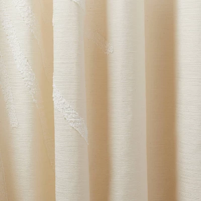 1pc Light Filtering Sunburst Window Curtain Panel Ivory - Opalhouse™ Designed With Jungalow™ - Image 3