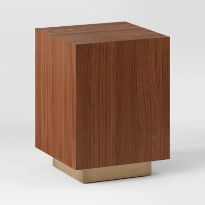 Wood And Metal Plinth Accent Table - Threshold™ - Image 2