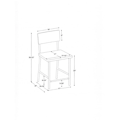 Wood & Steel Counter Stool -Natural/Black - Hearth & Hand™ With Magnolia - Image 6