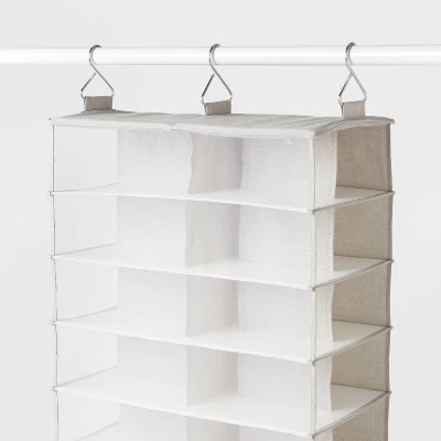 XL Mesh Hanging Shoe Organizer Gray - Brightroom™ - Image 2