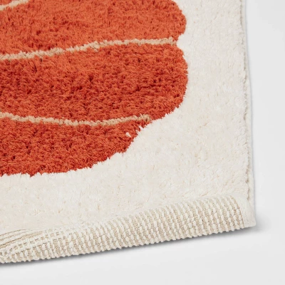 20"x30" Pumpkin Bath Rug Cream - Threshold™ - Image 3