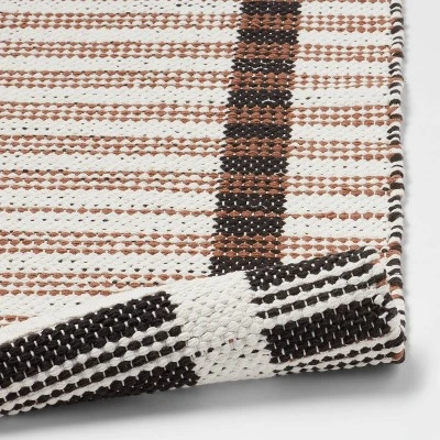 20"x32" Modern Reversible Colorblock Striped Bath Rug - Threshold™ - Image 3