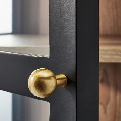 60" Crystal Cove Glass Cabinet Black - Threshold™ Designed With Studio McGee - Image 3