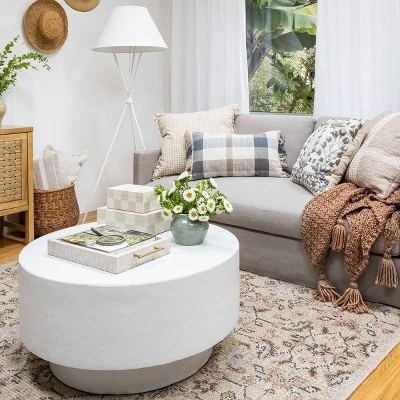 Rockland Hand Knotted Distressed Persian Style Rug Ivory - Threshold™ Designed With Studio McGee - Image 4