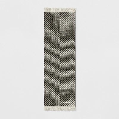 Chevron Woven Area Rug Black/White - Project 62™ - Image 3