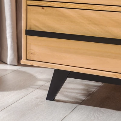 Modern 6 Drawer Double Dresser With Long Handles - Saracina Home - Image 9