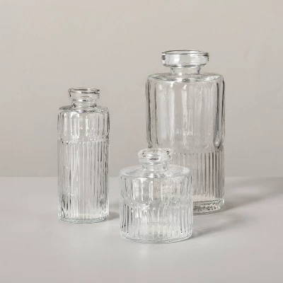 Ribbed Clear Glass Bud Vase - Hearth & Hand™ With Magnolia - Image 2