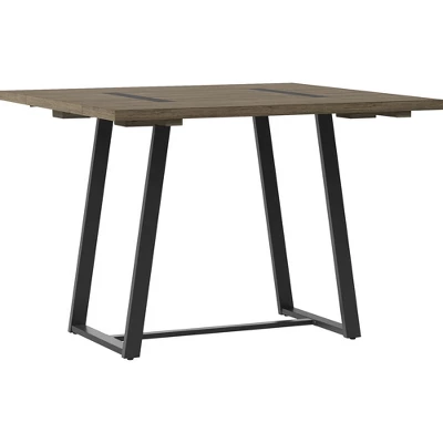 Brimfield Metal Base Extendable Dining Table Brown - Threshold™ - Image 2