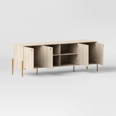 60" Elowen 4 Door TV Stand For TVs Up To 60" - Threshold™ - Image 2