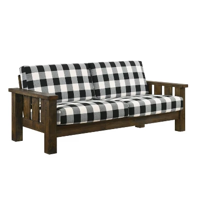 Jovie Gingham Rustic Sofa - HOMES: Inside + Out - Image 4