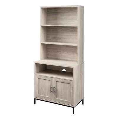 64.12" Orin Modern 2 Door Bookshelf Hutch - Saracina Home - Image 6