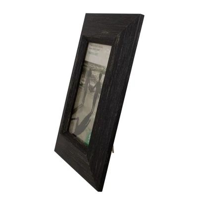 Northlight 10" Distressed Finish Black Picture Frame With Easel Back For 5" X 7" Photos - Image 3