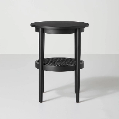 Wood & Cane Round Accent Side Table - Hearth & Hand™ With Magnolia - Image 2