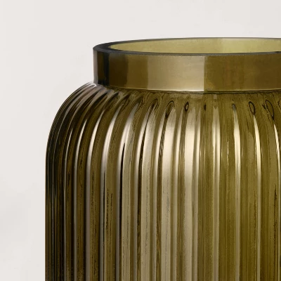 Ribbed Glass Jug Vase Dark Green - Hearth & Hand™ With Magnolia - Image 3