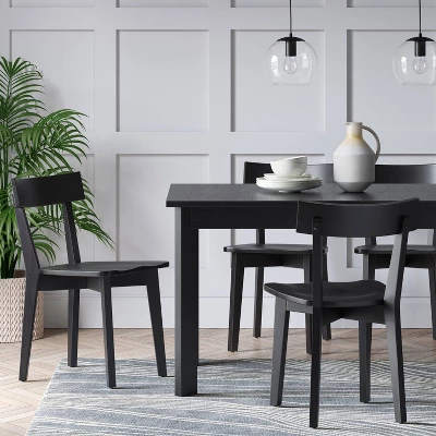 Set Of 2 Bombelli Modern Dining Chair Black - Threshold™