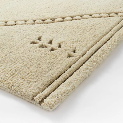 Cedar Hills Plush Geo Print Rug Cream - Threshold™ Designed With Studio McGee - Image 2