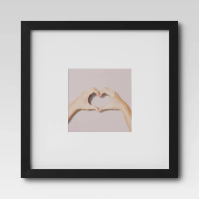 Set Of 9 Gallery Frame Set 10" X 10" Matted To 5" X 5" Black - Room Essentials™ - Image 7