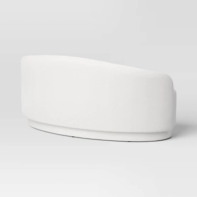 Lupine Curved Loveseat Cream Boucle - Threshold™ - Image 3