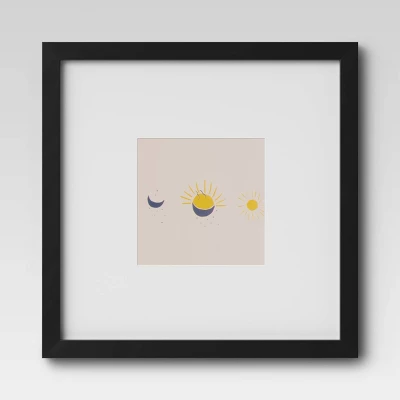 Set Of 9 Gallery Frame Set 10" X 10" Matted To 5" X 5" Black - Room Essentials™ - Image 11