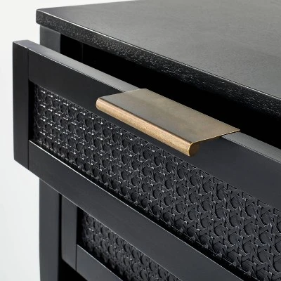 East Bluff 2 Drawers Woven Accent Table Black - Threshold™ Designed With Studio McGee - Image 4