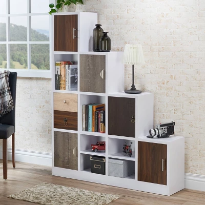 61.5" Hirsch Contemporary Bookcase White - HOMES: Inside + Out