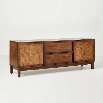 Wood & Cane Transitional Media Console - Hearth & Hand™ With Magnolia - Image 9