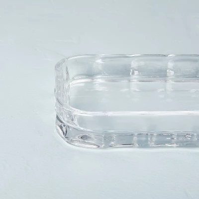 5"x9" Sculpted Glass Vanity Tray Clear - Hearth & Hand⢠With Magnolia - Image 3