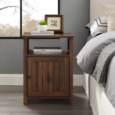 Georgia Single Door Storage Nightstand - Saracina Home - Image 2