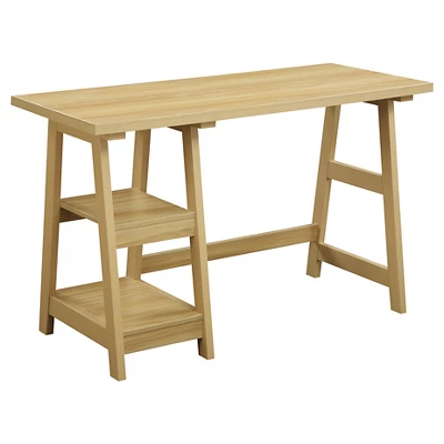 Designs2Go Trestle Desk With Shelves - Breighton Home - Image 10