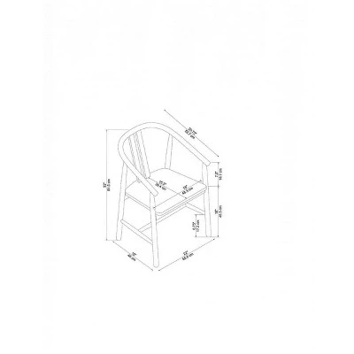 Sculpted Wood Dining Chair - Hearth & Hand™ With Magnolia - Image 6