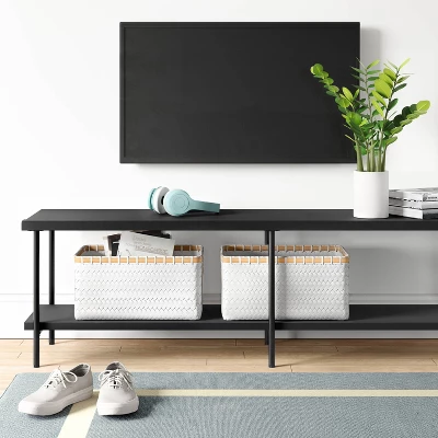 Wood And Metal TV Stand For TVs Up To 60" - Room Essentials™