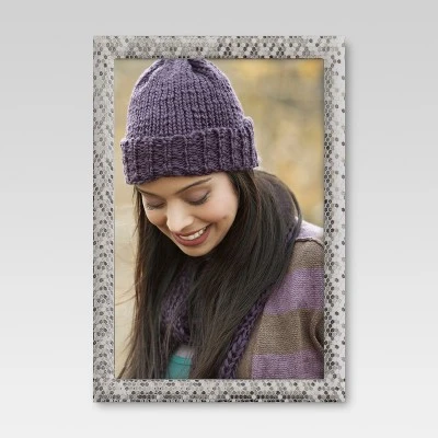 Brushed Nickel Textured Frame - Threshold