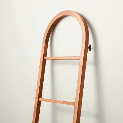 6' Arched Wood Throw Blanket Ladder Brown - Hearth & Hand™ With Magnolia - Image 2