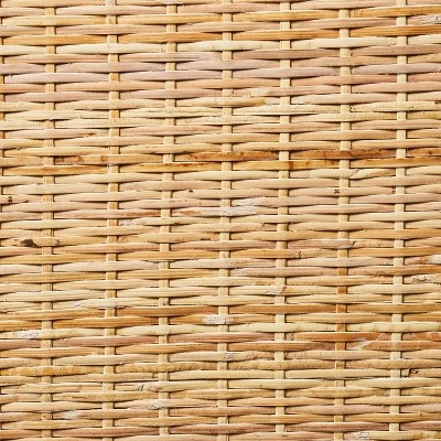 Console Table With Woven Rattan Shelf Black - Threshold™ Designed With Studio McGee - Image 5